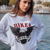 Sweatshirt Biker BORN TO BE FREE