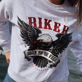 Sweatshirt Biker BORN TO BE FREE